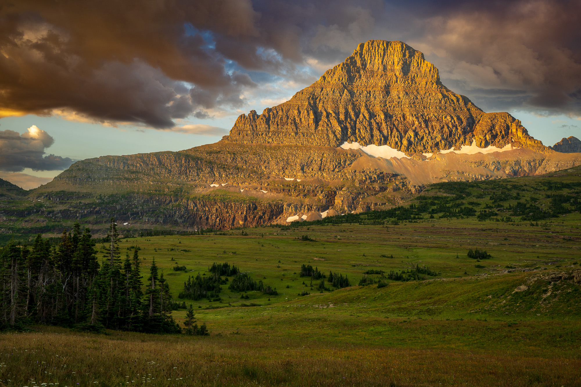 Reynolds Mountain from Logan Pass, Glacier National Park