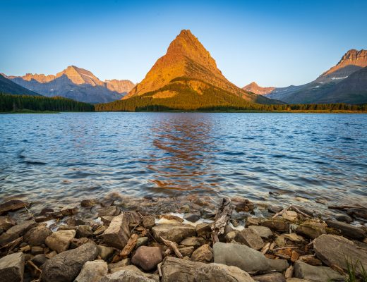 Grinnell Point from Swiftcurrent Lake, Glacier National Park