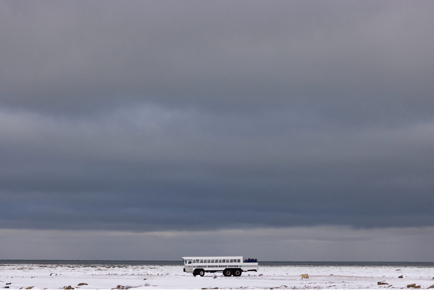 a polar rover sits on the arctic tundra