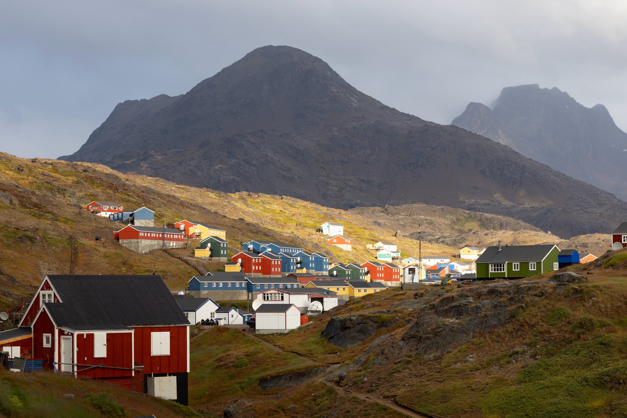 the small town of tasiilaq in greenland